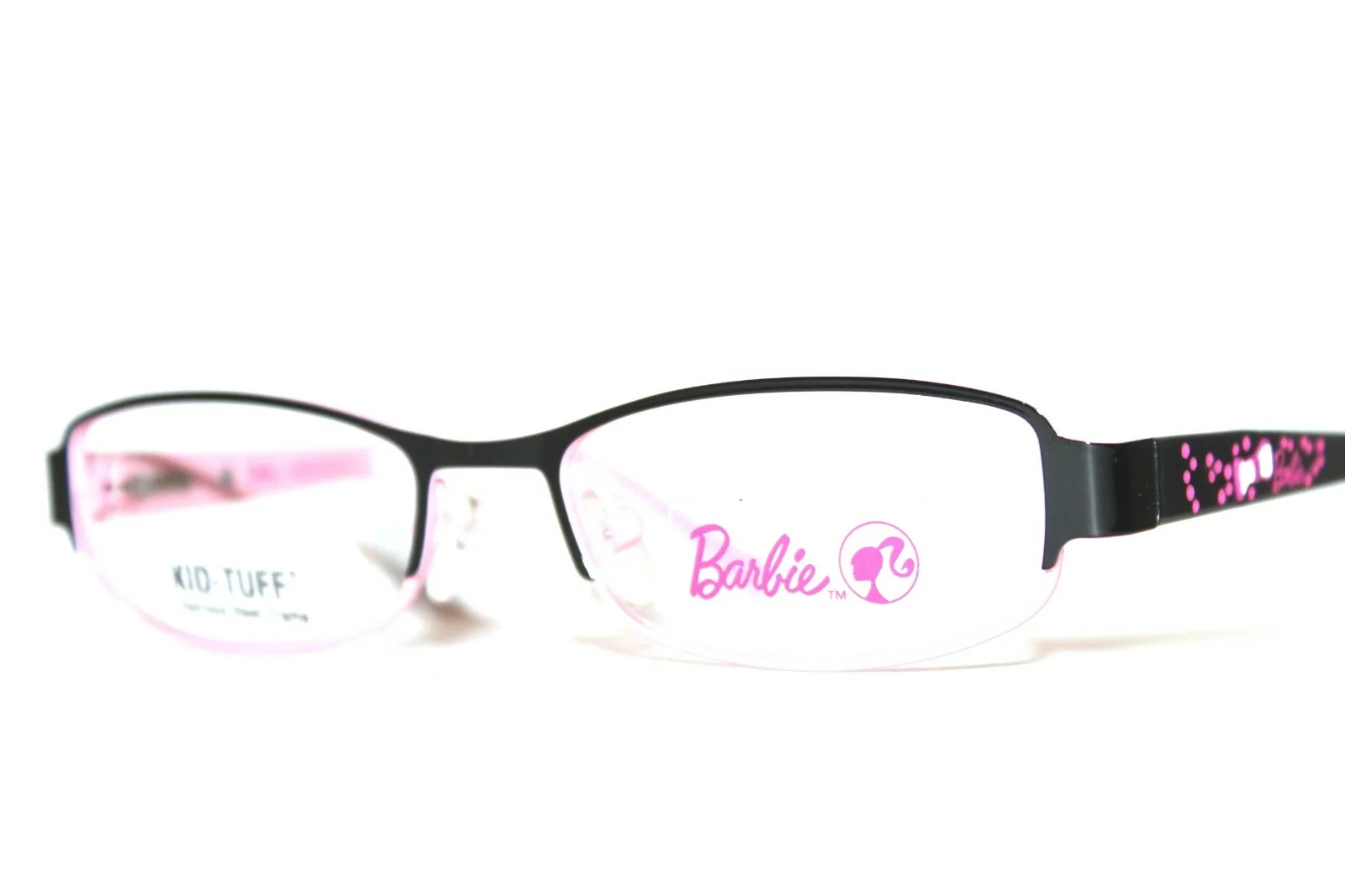 NEW BARBIE KIDS-TUFF GIRLS YOUTH D49 LOL BLACK PINK RX EYEGLASSES 48-16-127 MM 4