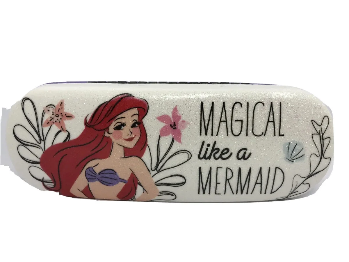 NEW Disney Ariel Little Mermaid Kid’s Small Adults Hard Clamshell Eyeglass Case