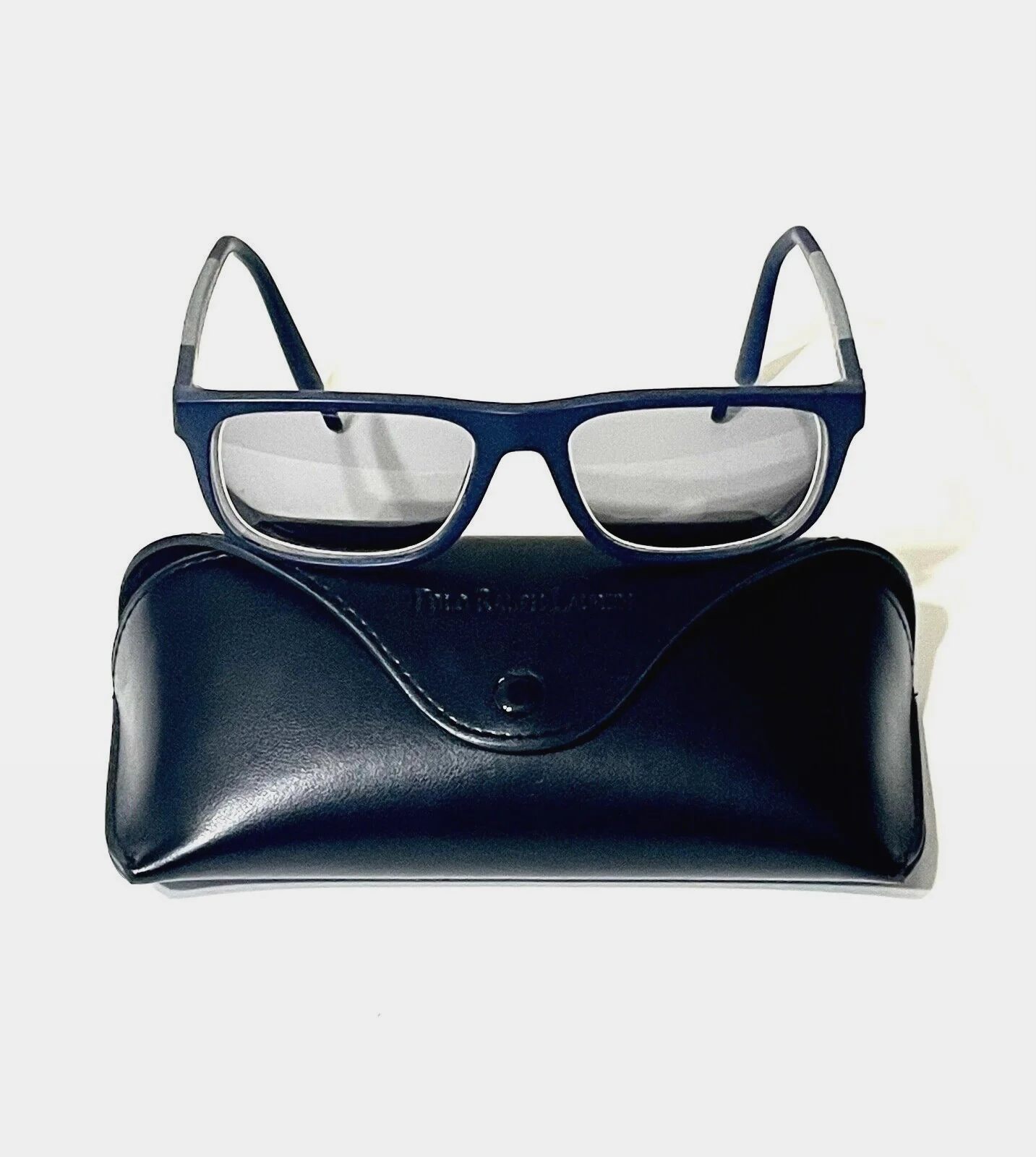 POLO Ralph Lauren Eyeglasses YOUTH Blue Gray Frames Logo W/ Case 54/17 145